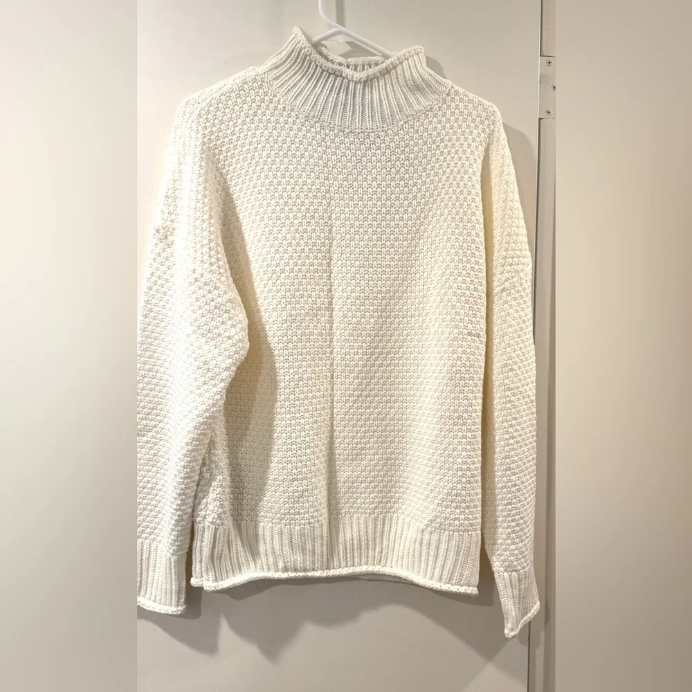 🧣👑ZESICA Turtleneck Batwing Sleeve Loose Oversized Chunky Knitted Pullover👑🧣 - Picture 13 of 14